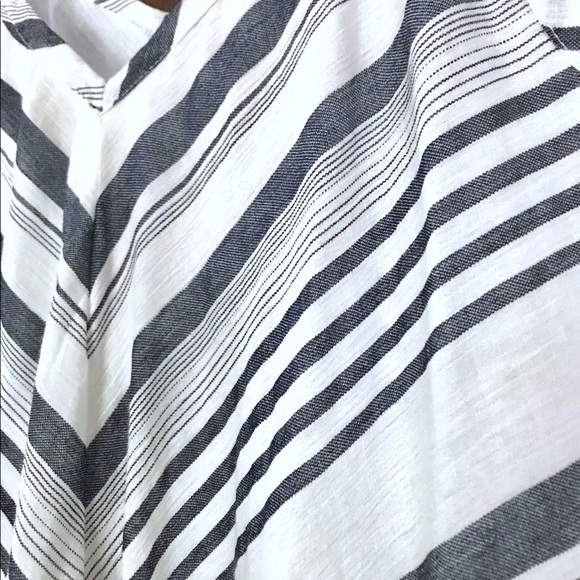 2X Striped Beach Dress Sundress Trapeze Sharkbite - Picture 4 of 5